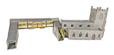 Metcalfe 1x House PO236 Footbridge Card Kit OO/HO Gauge 1x Church PO226 Boxed - Image 1 of 4