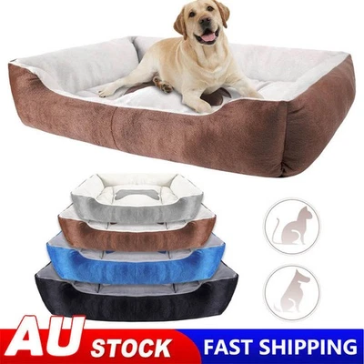 Pet Calming Bed Dog Warm Soft Plush Double-sided Cushion Removable Washable Mat - image 1 of 4