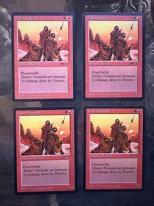 *** ARABIAN NIGHTS 4x Desert Nomads *** NM-Mint! - DUTY PAID - Magic MtG - Picture 1 of 2
