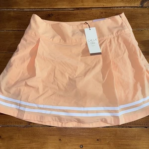 Calia Golf Skort Donna 6 (28") Truelight Peach Sherbet 15" UPF 50 Zip Laterale NUOVO - Foto 1 di 7
