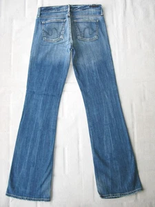 Citizens Humanity Dita Petite Bootcut Jeans Wm Sz 25 Blue Distressed+Stretch L31 - Picture 1 of 10