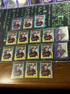 Jackson Holliday Mini + Green+Aqua 11 Base RCs Orioles 2024 Heritage High Number - Picture 1 of 5