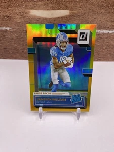 2022 Donruss Jameson Williams Premium Press Proof Gold Rookie #308 RC Lions - Bild 1 von 4