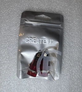 Radio Shack Pkg of 2 Jumbo Red Lamp Assembly 12VDC, 800 Lux, 272-0336. New!! - Picture 1 of 3