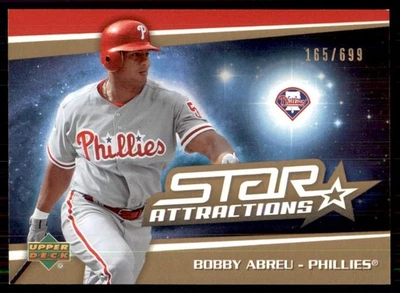 Upper Deck Star Attractions Gold 2006/699 #SA-BA Bobby Abreu Phillies Foto 1 de 2