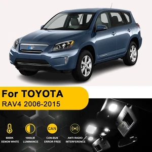 8X White Interior LED Lights Map Dome Bulbs For TOYOTA RAV4 2006-2013 2014 2015 - Picture 1 of 11