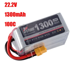 22.2V 1300mAh 6S 100C Lipo Battery XT60 Plug for JHPower RC Model Drone Boat - Picture 1 of 8