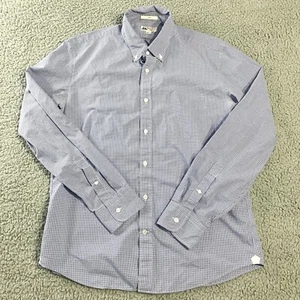 Thomas Mason J. Crew Shirt Mens Large Gingham Button Down Slim Fit Top - Picture 1 of 5