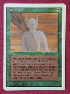 Magic The Gathering UNLIMITED CAMOUFLAGE green card MTG - Picture 1 of 2