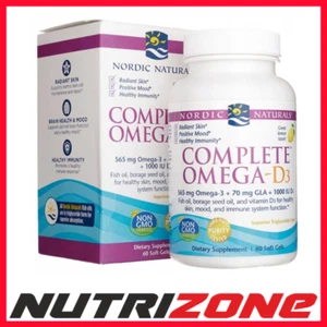 Nordic Naturals Complete Omega-D3, 565mg Lemon - 60 softgels - Picture 1 of 19