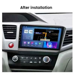 Honda Rear Camera Civic 2012-2015 9" Display Car Stereo Radio GPS Carplay DSP - Picture 1 of 13