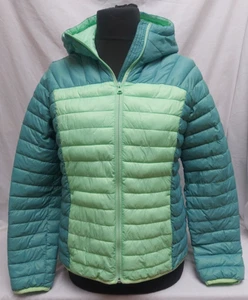 Ladies Lands End Primaloft Puffa Jacket M Lovely 2 tone Green New with tags - Picture 1 of 12