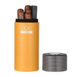 Lujo Humidor de Viaje Puro Madera de Cedro Estuche Soporte para 7 Puros - Imagen 1 de 12