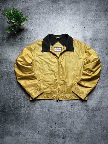 COACH Giacca da allenatore vintage anni '90 Thomas Burberry oro lana nylon lusso streetwear hype