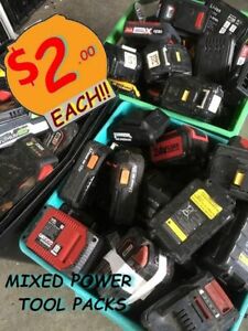 ASSORTED HIGH DISCHARGE POWER TOOL PACKS - $2.00 Each - Li-Ion CELL HARVESTING