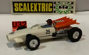 SLOT CAR SCX SCALEXTRIC EXIN C-43 McLAREN M9A F1 #25 BLANCO NARANJA HECHO MEXICO - Picture 1 of 6