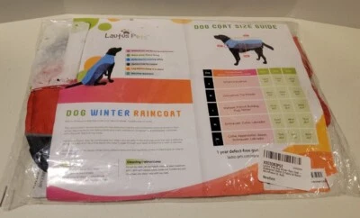 Lautus Pets Fleece Dog Winter Raincoat Waterproof Size Small Red New Sealed - Image 1 of 4