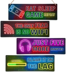 Boys Room Decor, Neon Gaming Accessories, Teen Boy Bedroom Decor For color2 - Picture 1 of 5