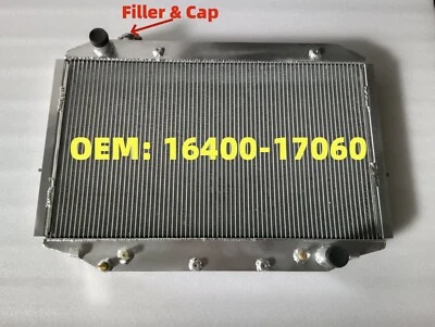 Radiador de aluminio Fit Toyota Land Cruiser HDJ80/HDJ81 1HDFT 4,2 L TD AT 1990-1997 Foto 1 de 4