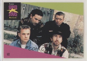 1991-92 ProSet Super Stars MusiCards U2 #101 uk2