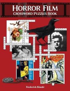 Horror Film Crossword Puzzles Book by Frederick Kinski Paperback Book