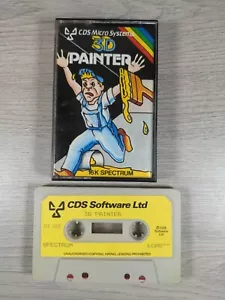 3D Painter ZX Spectrum 16K Spielkassette getestet & funktionsfähig - Bild 1 von 8