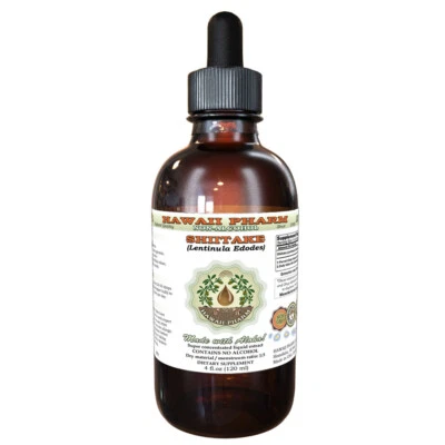 HAWAIIPHARM Shiitake (Lentinula Edodes) Tincture. Alcohol-FREE. Hawaii Pharm.