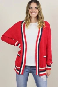 Gigi Strickpullover Cardigan gestreift - Bild 1 von 6