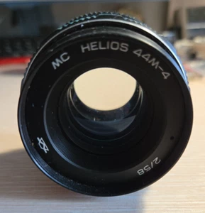 Lens HELIOS 44M-4 2/58 mm f2 Clean Blades Lens Mount + Front Cap - Picture 1 of 11