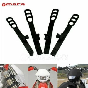 Carenado de faros de motocross correas de goma soporte fijo 30-43 mm ajuste universal - Imagen 1 de 7
