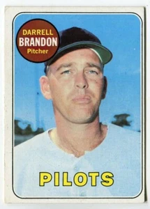1969 Topps #301 Darrell Brandon Seattle Pilots - Picture 1 of 2
