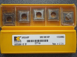 SALE! 5 x KENNAMETAL SNMG 190616RP KC9240NEW REVERSIBLE CUTTING PLATES - Picture 1 of 1