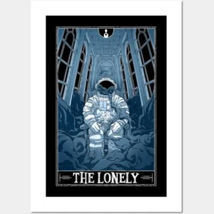 The Lonely Tarotesque - Dark Fantasy Art Print for Gothic Home Wall Decor Poster - Picture 1 of 1