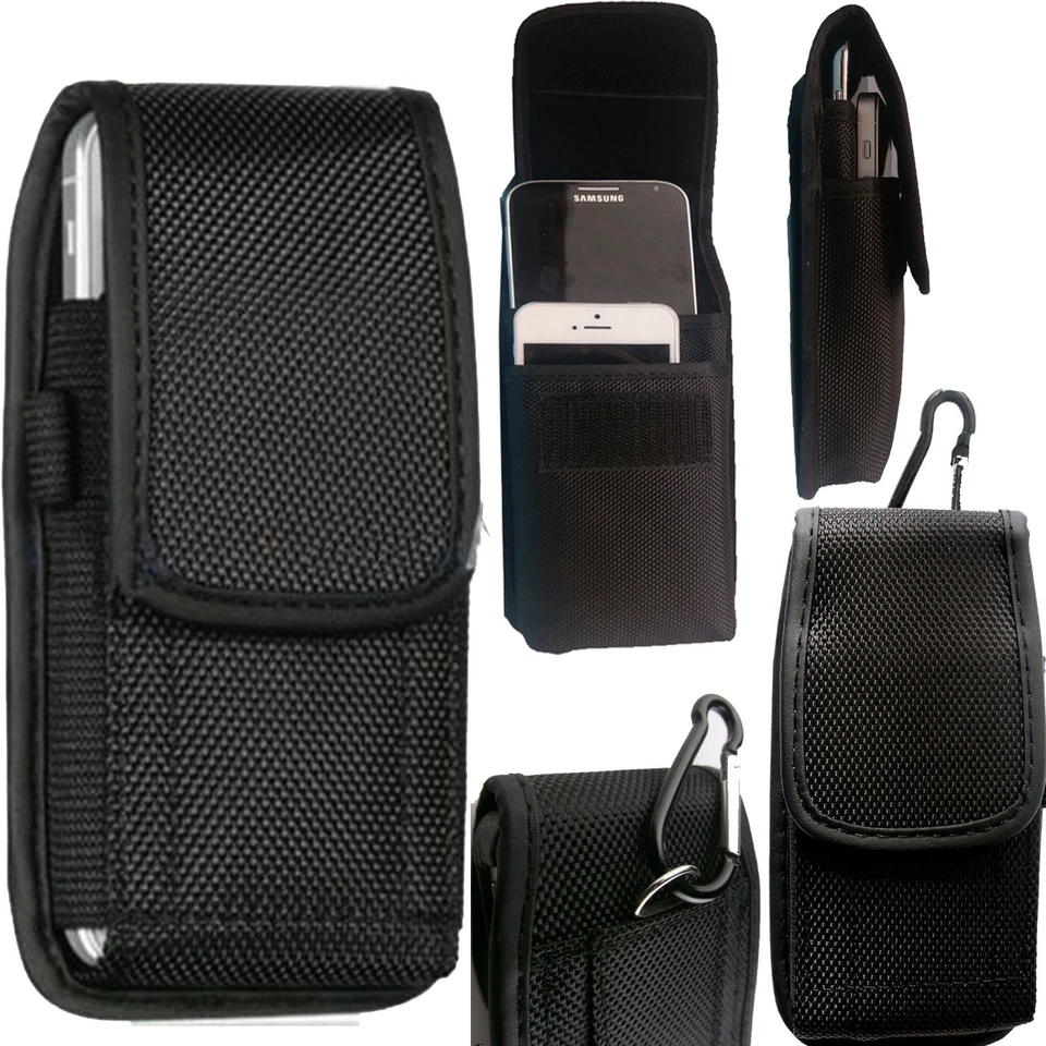 2 in1 Universal Nylon Belt Loop Case Cover Holster Pouch for Large Mobile Phone - Image 1 of 3