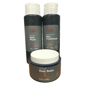 Scotch Porter Hydrating Hair Wash Shampoo Hair Conditioner Hair Balm SET OF 3 - Picture 1 of 2