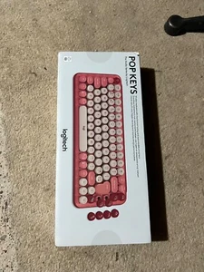 Logitech Pop Keys Wireless Mechanical Keyboard Heartbreaker | Rose - Brand new  - Afbeelding 1 van 11