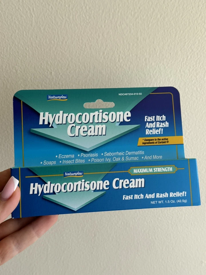 ✅ Max Strength! 1% Hydrocortisone Cream (1.5oz) Anti-Itch (Pack of 2) 🩹 - Image 1 of 4
