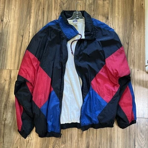 Vintage 90s Pro Spirit Windbreaker Nylon Zip Up Track Jacket Men’s Sz XL Tall - Picture 1 of 5
