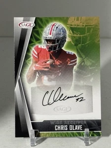 Chris Olave 2022 SAGE Low Series - Autographs #A-CO Red  AUTO RC SHIPS SAME DAY - Picture 1 of 6