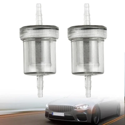 High Quality Fuel Diesel Fuel Filter Set Transparent 2pcs 77mm Long Car - Image 1 of 4