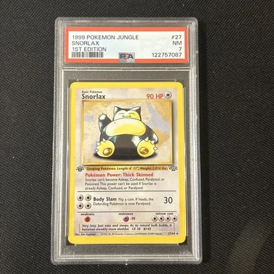 Snorlax 27/64 1st Edition Jungle PSA 7 (Fresh Grade) - Image 1 of 2