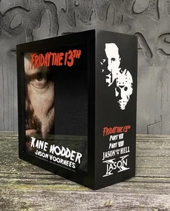 Jason Mask Friday the 13th Kane Hodder Autograph Mask Display Case Custom - Picture 1 of 6