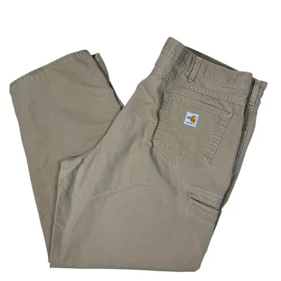 Pantalones de trabajo Carhartt FR resistentes al fuego tostados ropa de trabajo para hombre talla 46x32 Foto 1 de 4