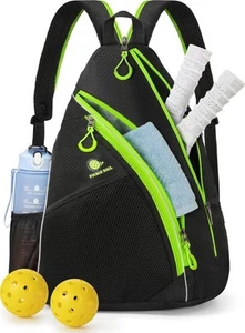 NUBILY Pickleball Bag, Tennis Bag Pickleball Paddle Bag Crossbody Sling Bag For - Picture 1 of 9