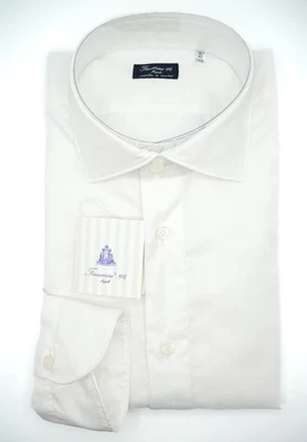 Nuevo Vestido FINAMORE Napoli HECHO A MANO Camisa EDUARDO Talla 16.5 US 42 EU (FIN169) Foto 1 de 2