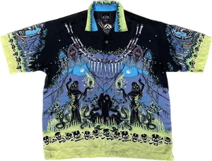 La Rocka BC Ethic shirt Size L Vintage Black Magic Voodoo Tiki Witchcraft - Picture 1 of 15
