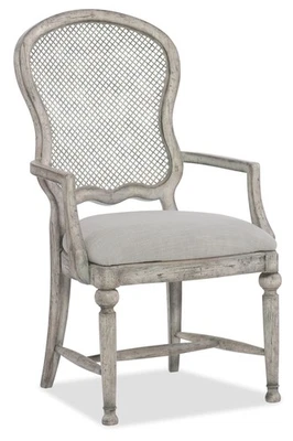 Hooker Furniture 5750-75401-SINGLE Boheme 25"W Brazo Metal Back - Blanco Mercantil Foto 1 de 4