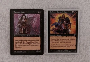2x Magic The Gathering Karte Dakmor-Hexe Portal Dakmor-Lanzenträger Deutsch 1998 - Bild 1 von 5