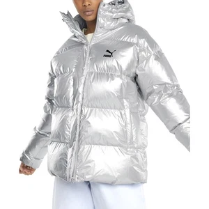 PUMA Classics Oversized Full Zip Jacket Womens Size S Casual Athletic Outerwear - Picture 1 of 4