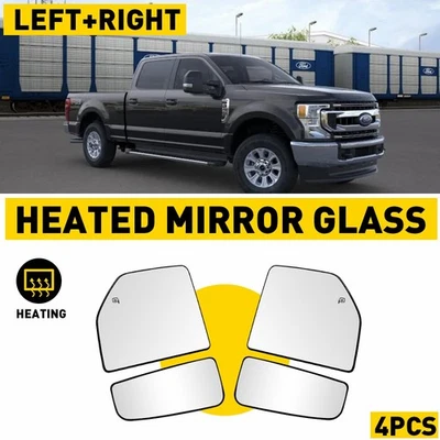 Espejo de vidrio superior e inferior con calefacción conductor pasajero para Ford F150/250/350/450 15-22 Foto 1 de 4